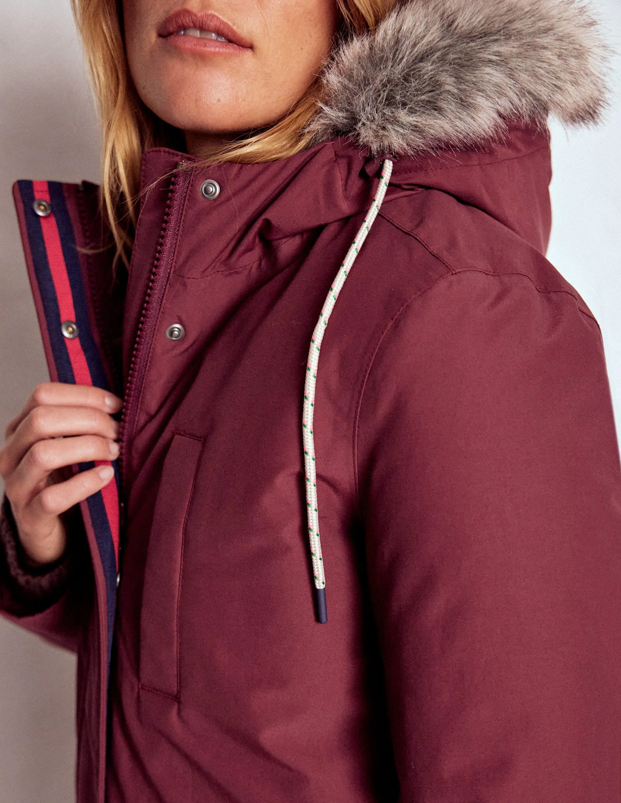 LightweightConstruction 4-In-1 Hooded Parka-Chestnut, Dijon, Pop Pansy