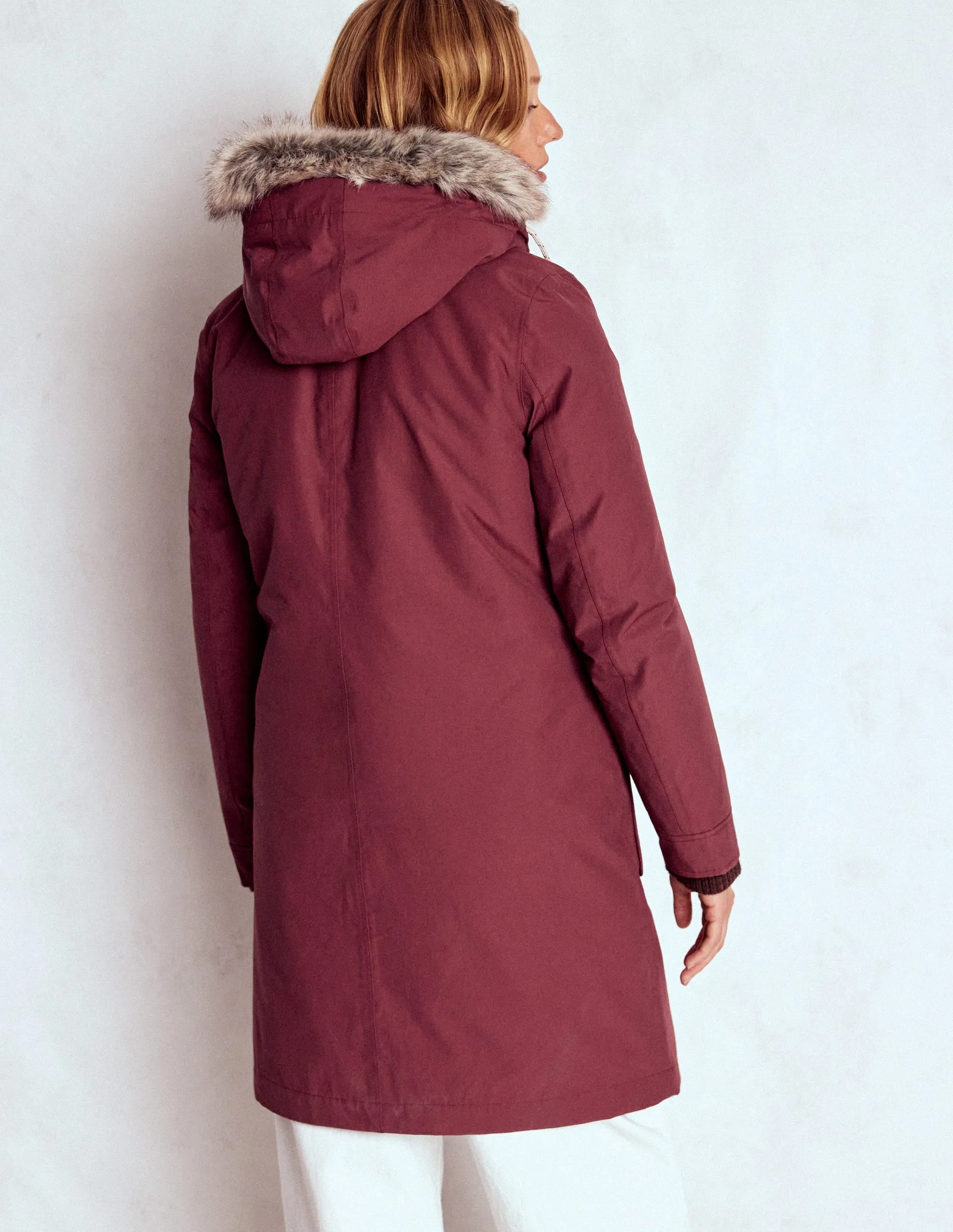 4-In-1 Hooded Parka-Chestnut, Dijon, Pop Pansy Mid Length Design Daily Wear
