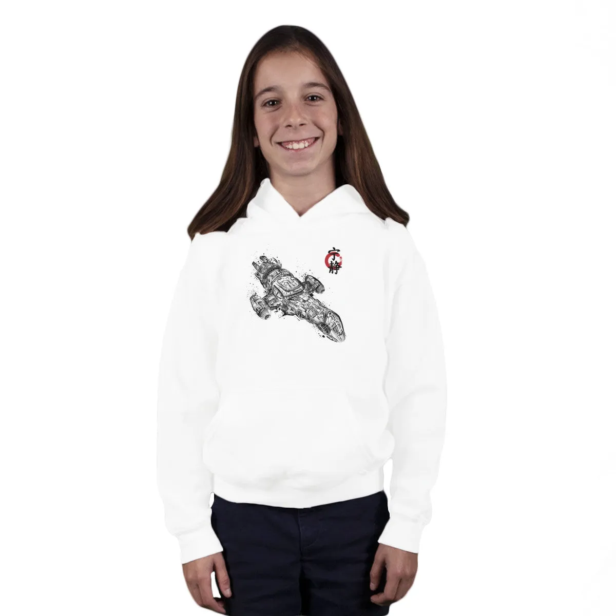 A Leaf on the Sumi-e Casual Hoodie