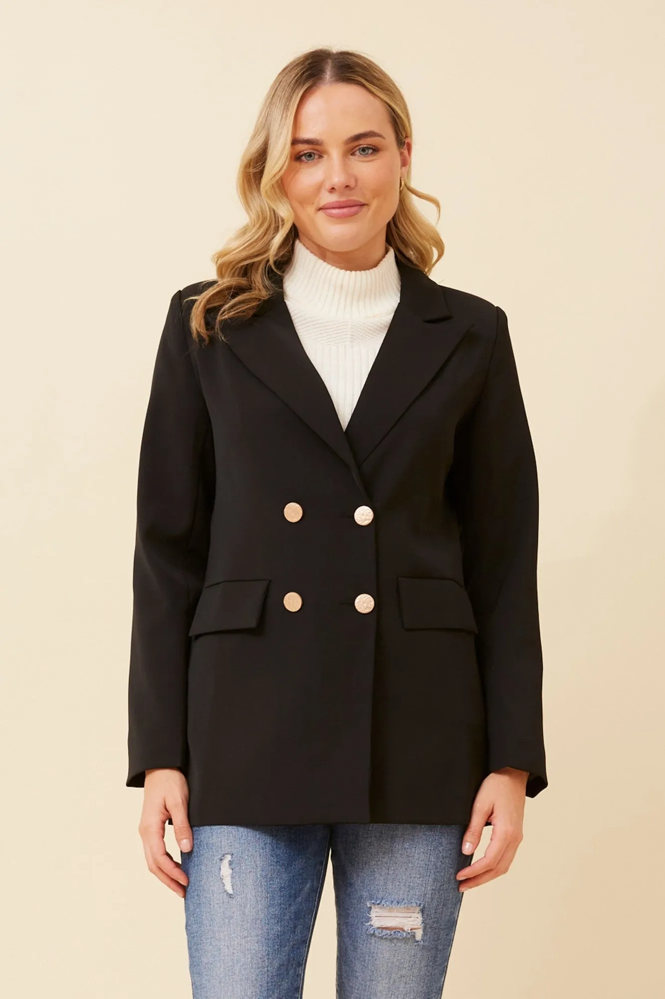 DANAE DOUBLE BREASTED JACKET MultiAngleVentilation