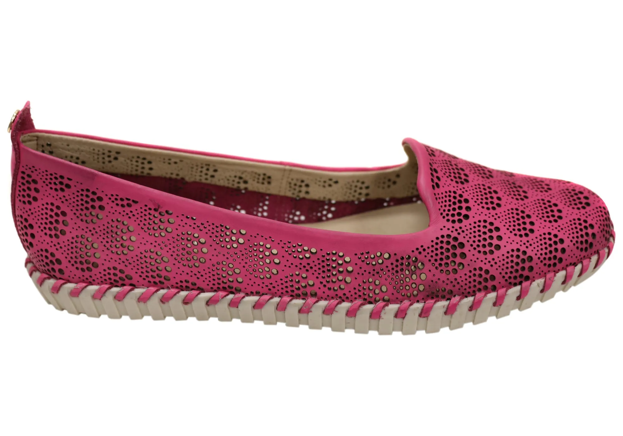 Bottero Jesabel Womens Comfortable Leather Flats Shoes Made In Brazil Casual Fit suede upper