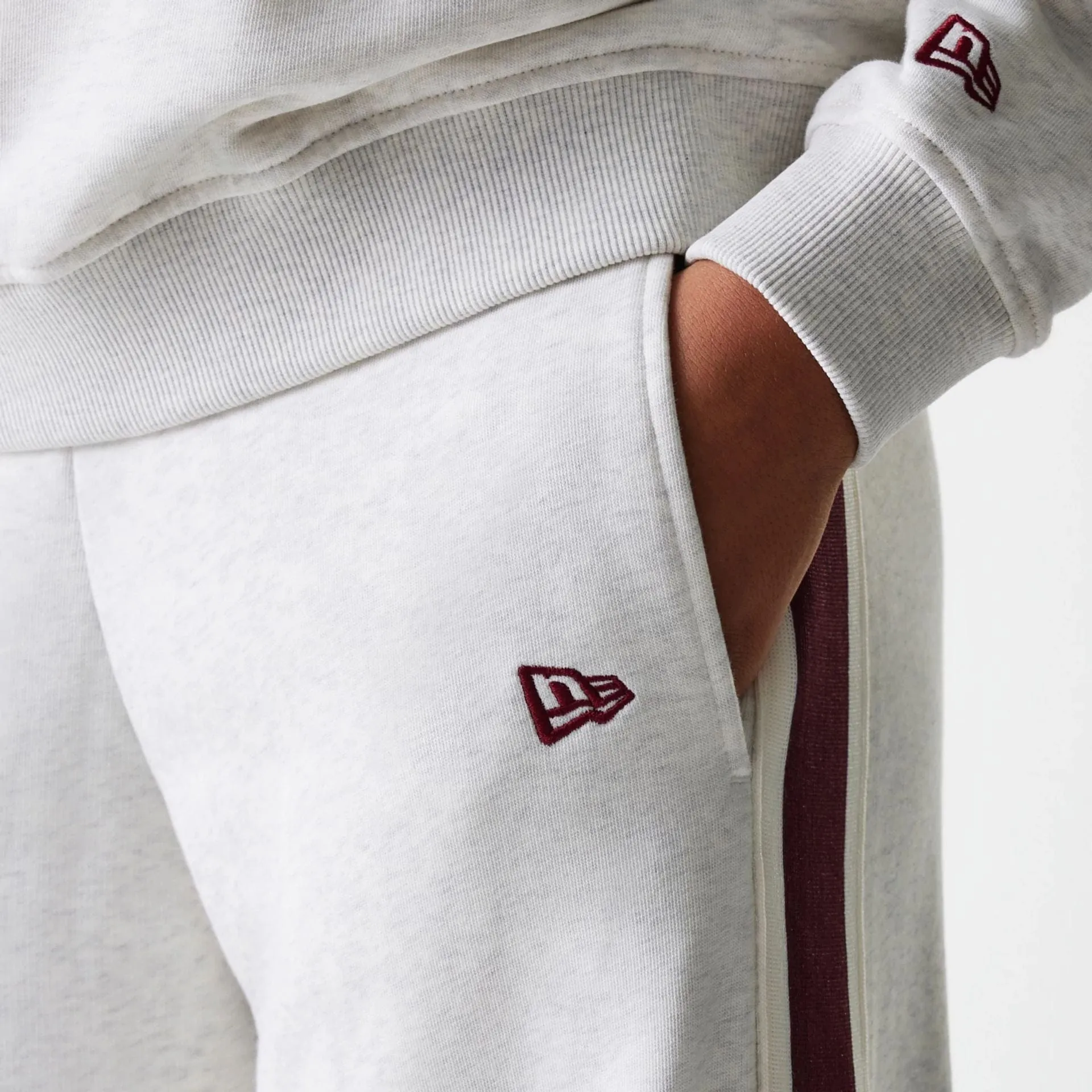 Classic Comfort Womens New Era Pastel Grey Straight Leg Joggers