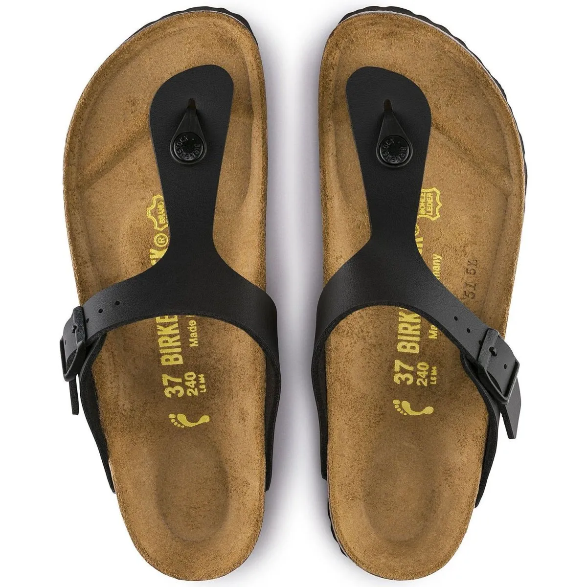 Birkenstock Women's Gizeh Black Birko-Flor Tunnel Trek