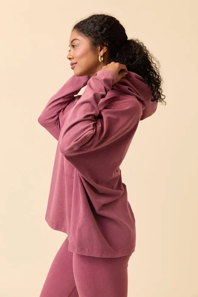 Lexi Claret Oversized Hoodie Set Emily Fauver X Pink Lily Joy Ease