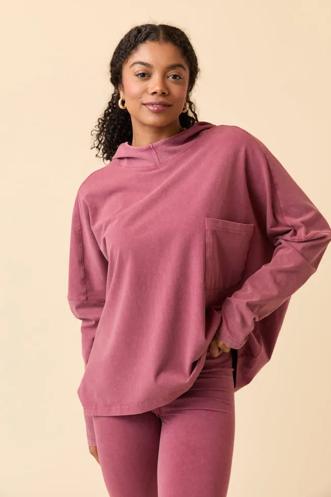 Sky Mood Lexi Claret Oversized Hoodie Set Emily Fauver X Pink Lily