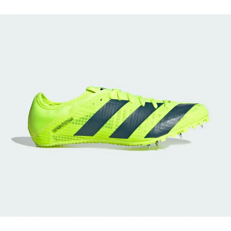 long - distance running option Adidas Mens Running Spike Sprintstar Lucid Lemon/Arctic Night/Core Black