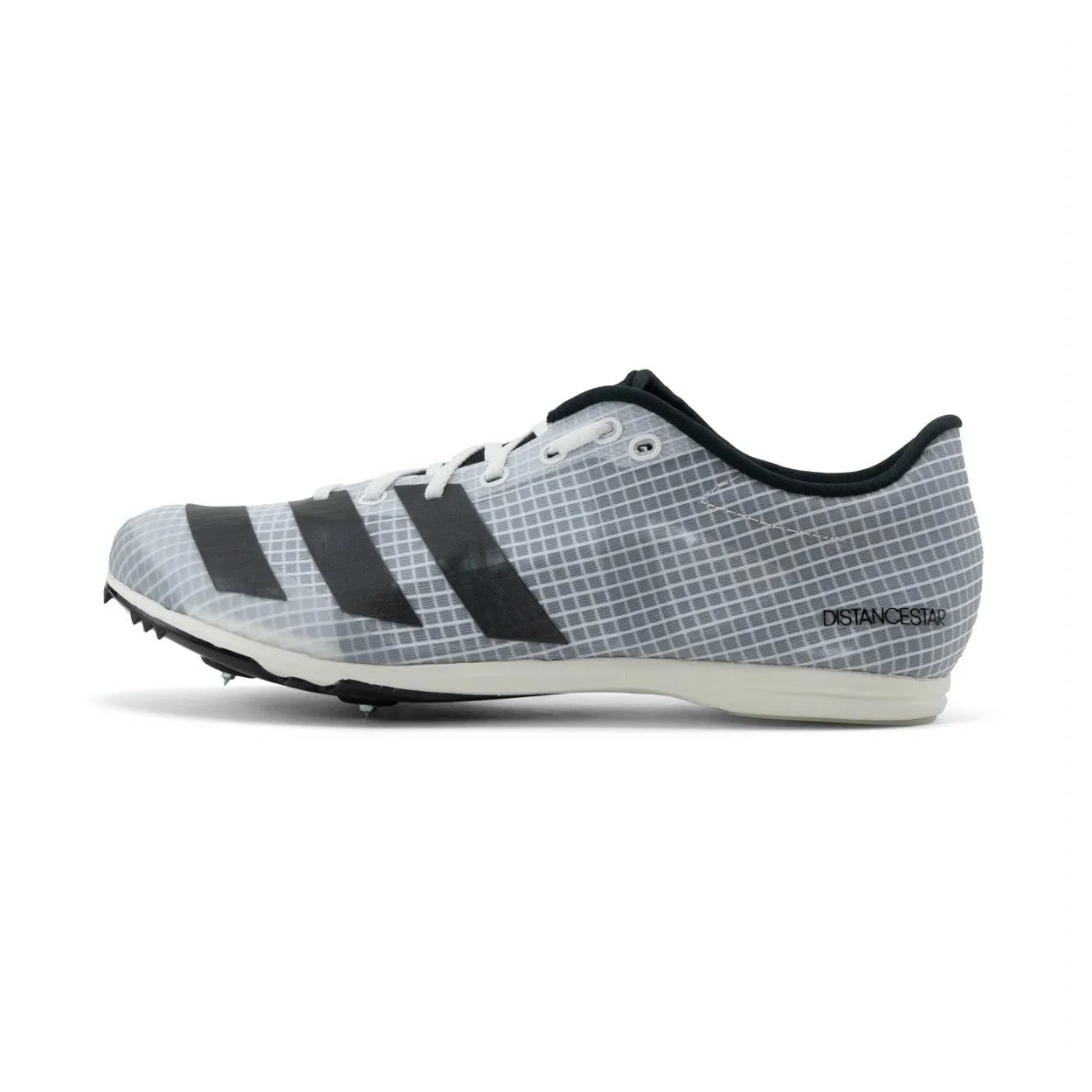 Adidas Mens Trainer Running Spike Distance Star White/Metallic/Black agility enhancement running in shaded tracks shoes