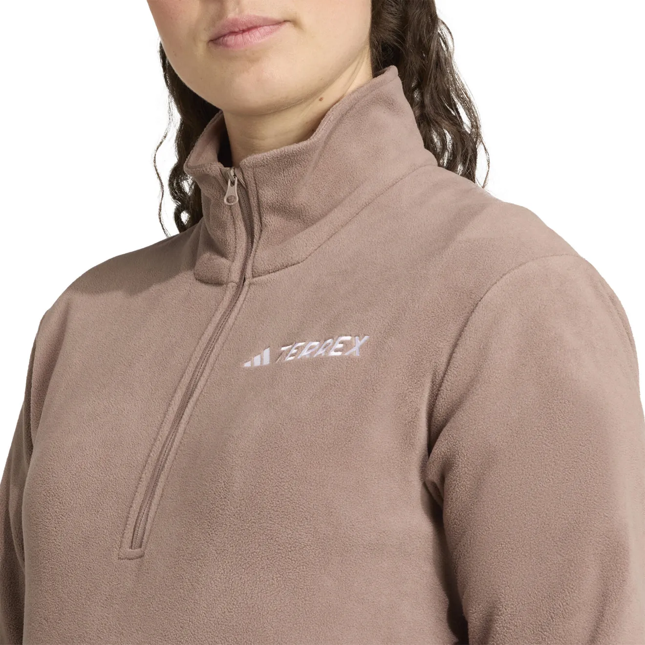 Camping Gear All terrain Adidas Terrex Womens MT Halfzip Fleece Trace Brown