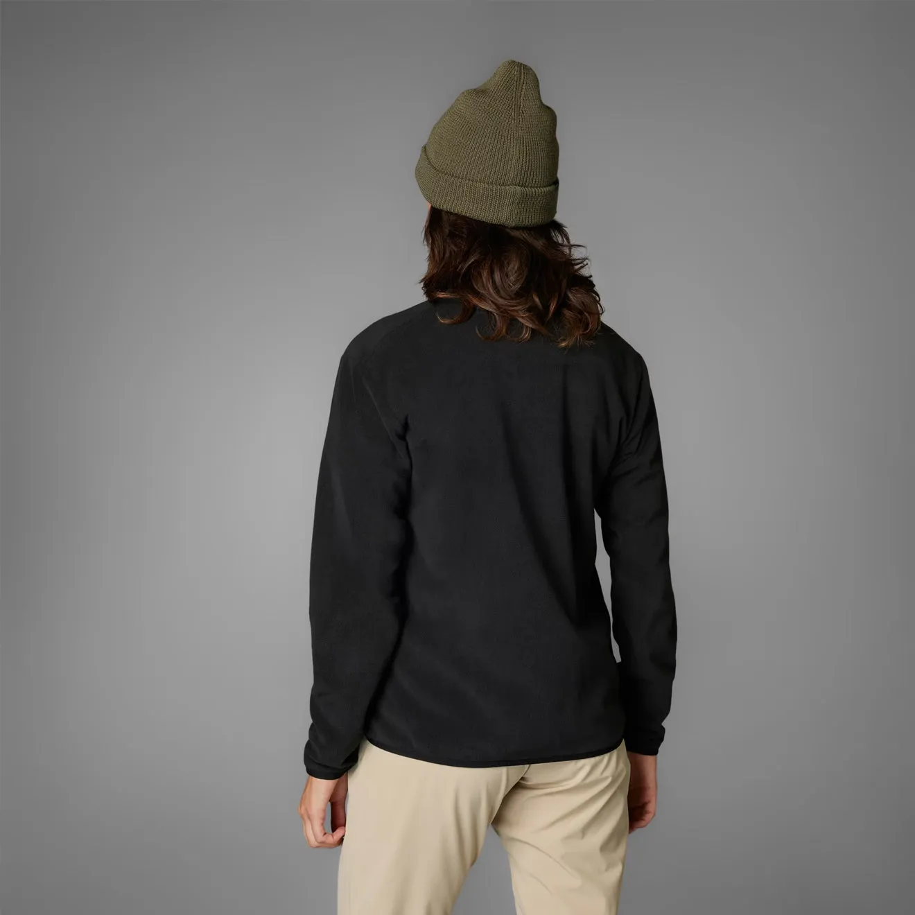 City Utility Urban Active Adidas Terrex Womens Multi Essentials Full-Zip Fleece Jacket Black