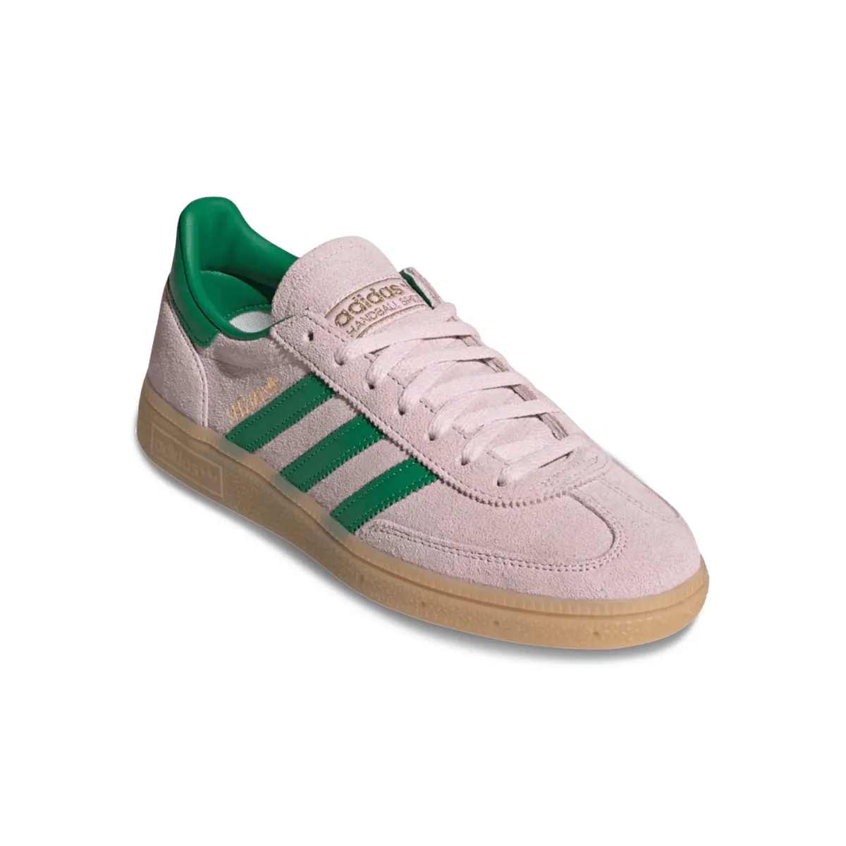 Adidas Women's Handball Spezial Pink/Green Foot Balance Sustainable Production Process