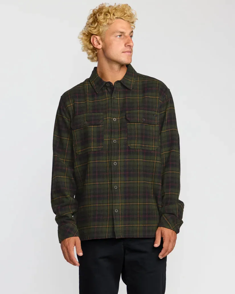 Drop Shoulder Design Unisex Billabong Mens Shirt Offshore Flannel