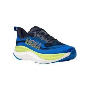 Hoka Mens Trainer Skyflow Varsity Navy/Electric Cobalt Retro - style