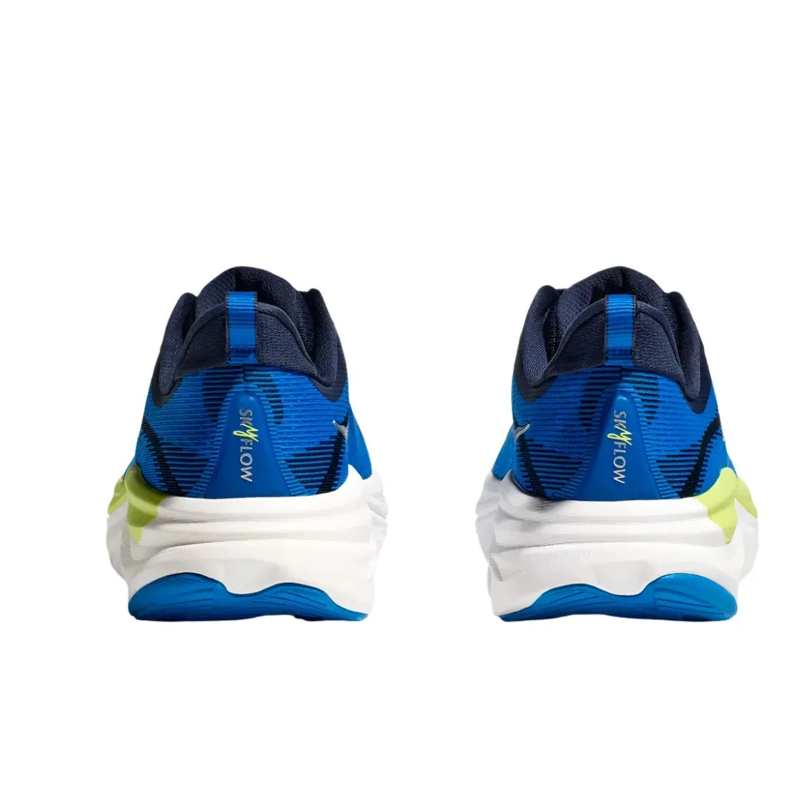 Hoka Mens Trainer Skyflow Varsity Navy/Electric Cobalt Customizable Lace Closure Arch Comfort