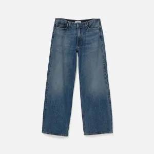Agolde Lex Jean - Swing Raw Hem Design Flat Lock Stitching