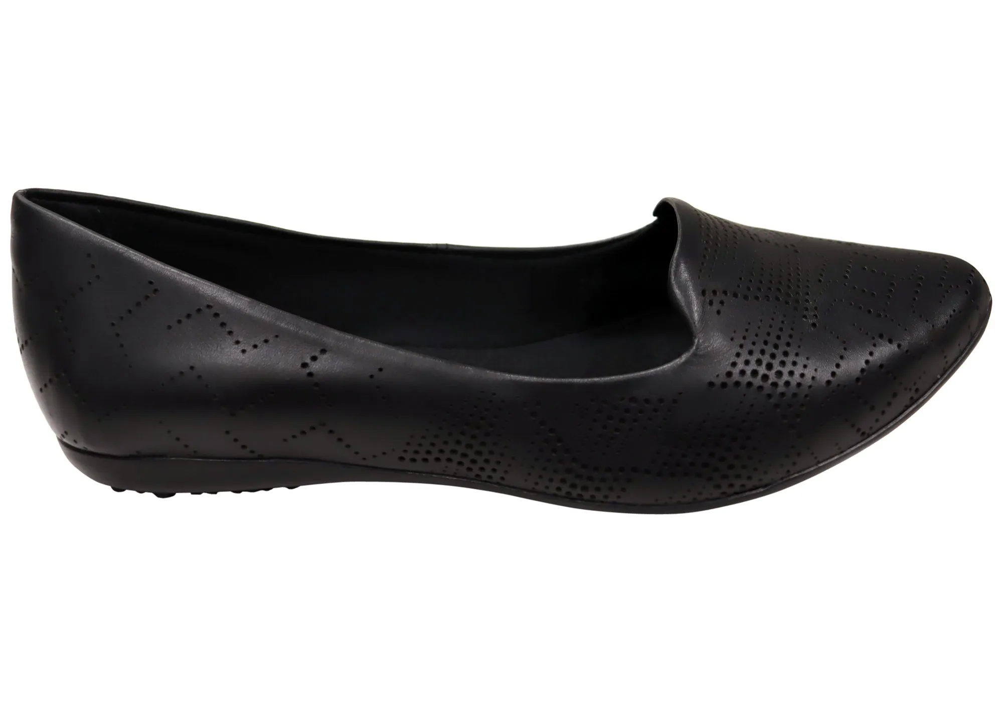 Bottero Auria Womens Comfortable Leather Shoes Made In Brazil Textured Surface