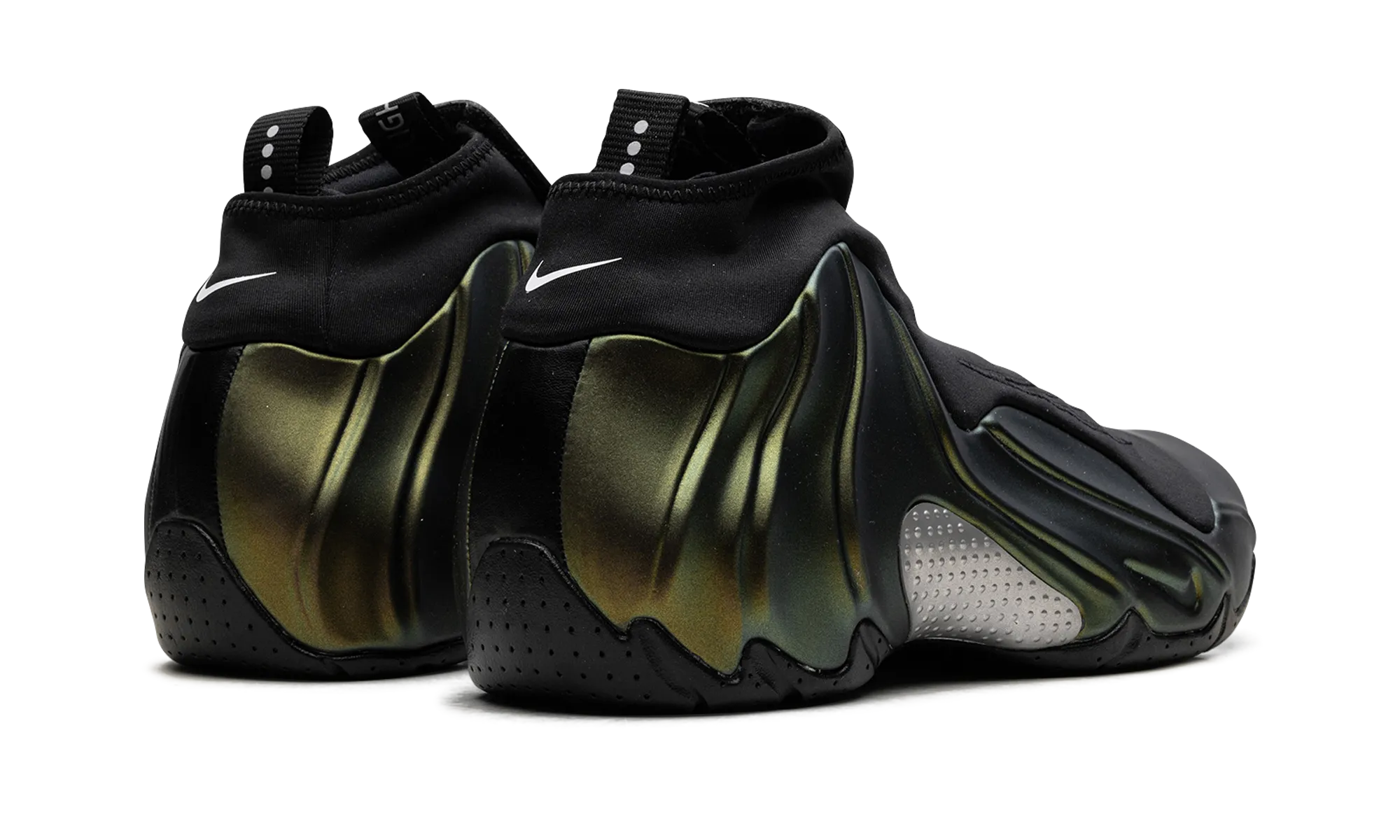 Hilly terrain adaptability vegan shoes Air Flightposite "Metallic Gold"