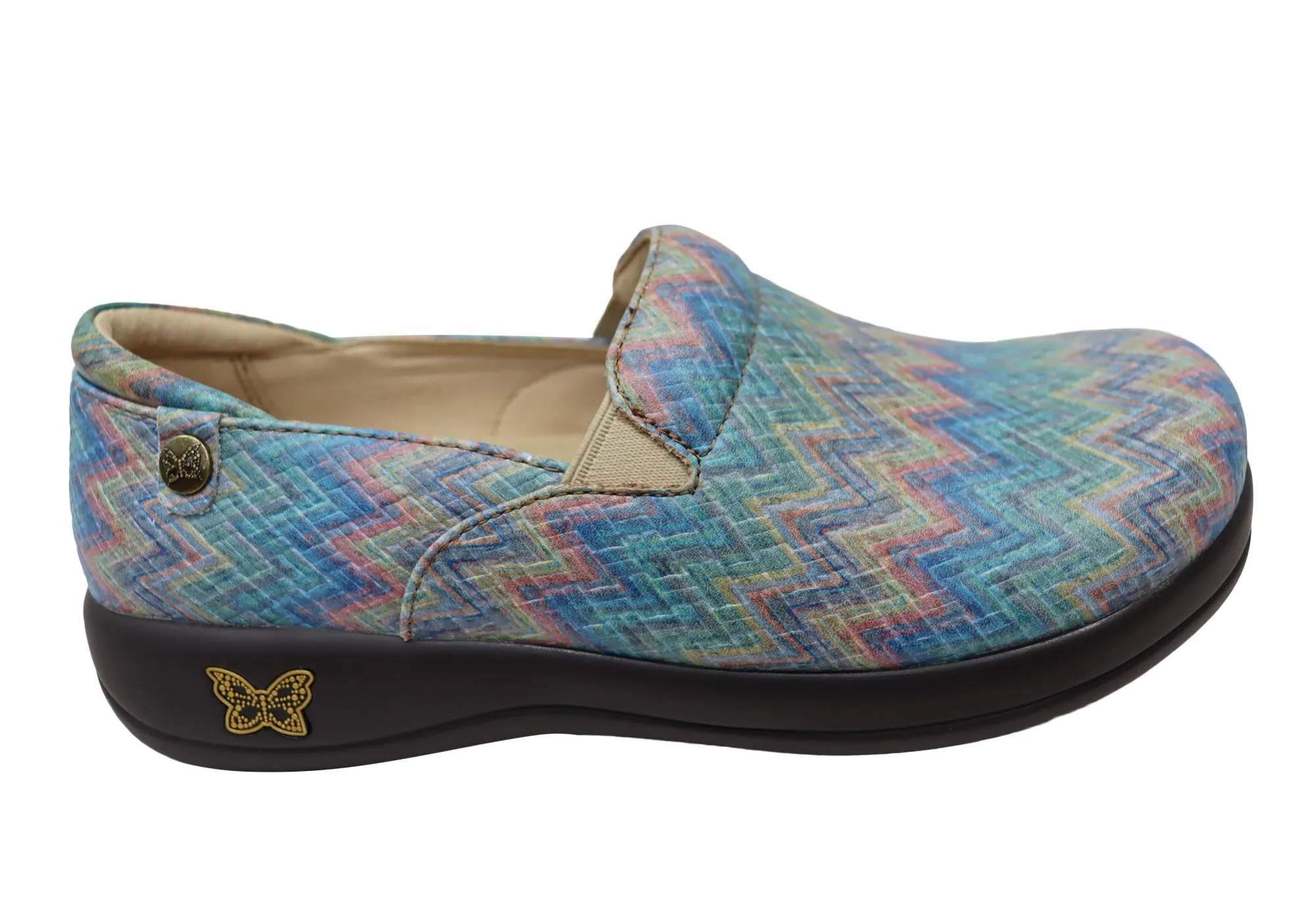 Alegria Keli Womens Comfortable Leather Slip On Shoes Lake Hike Trail Path