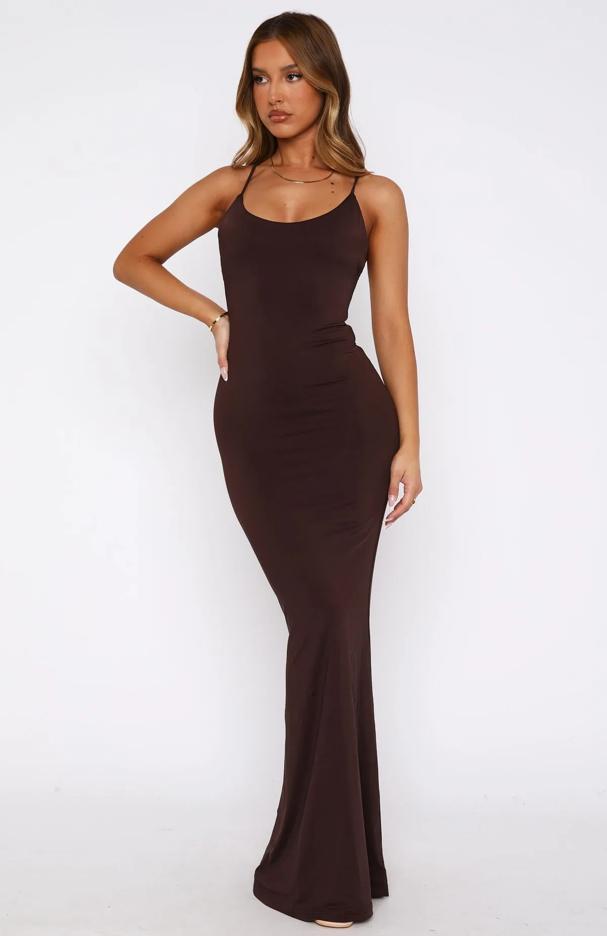 All-season garment Vacation Vibes Maxi Dress Chocolate