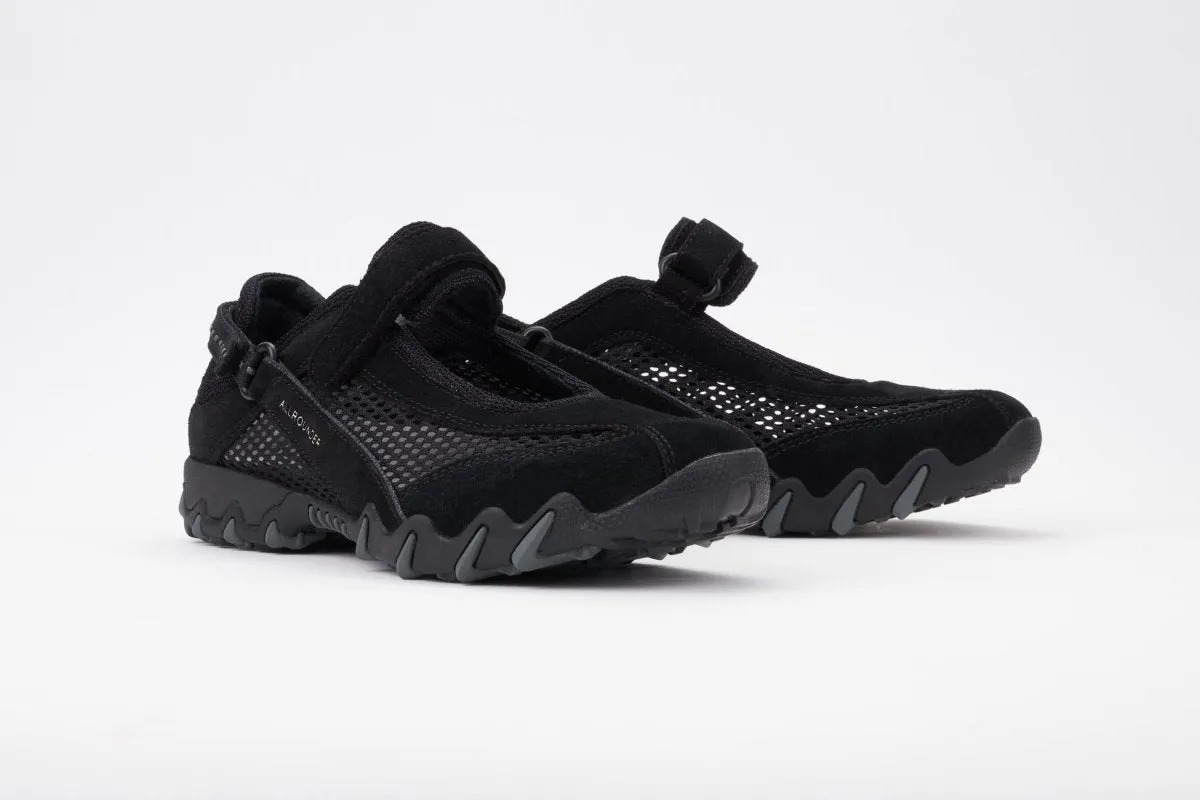 Allrounder Women's Niro Black Suede/Mesh On Feet