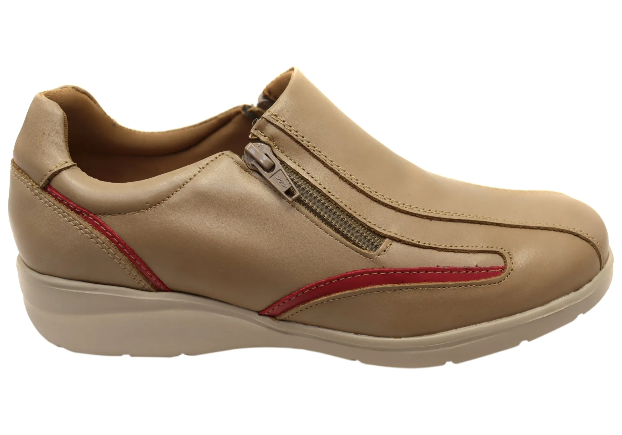 Mironneli Edith Womens Comfortable Brazilian Leather Shoes SweatWicking Reinforced toe cap