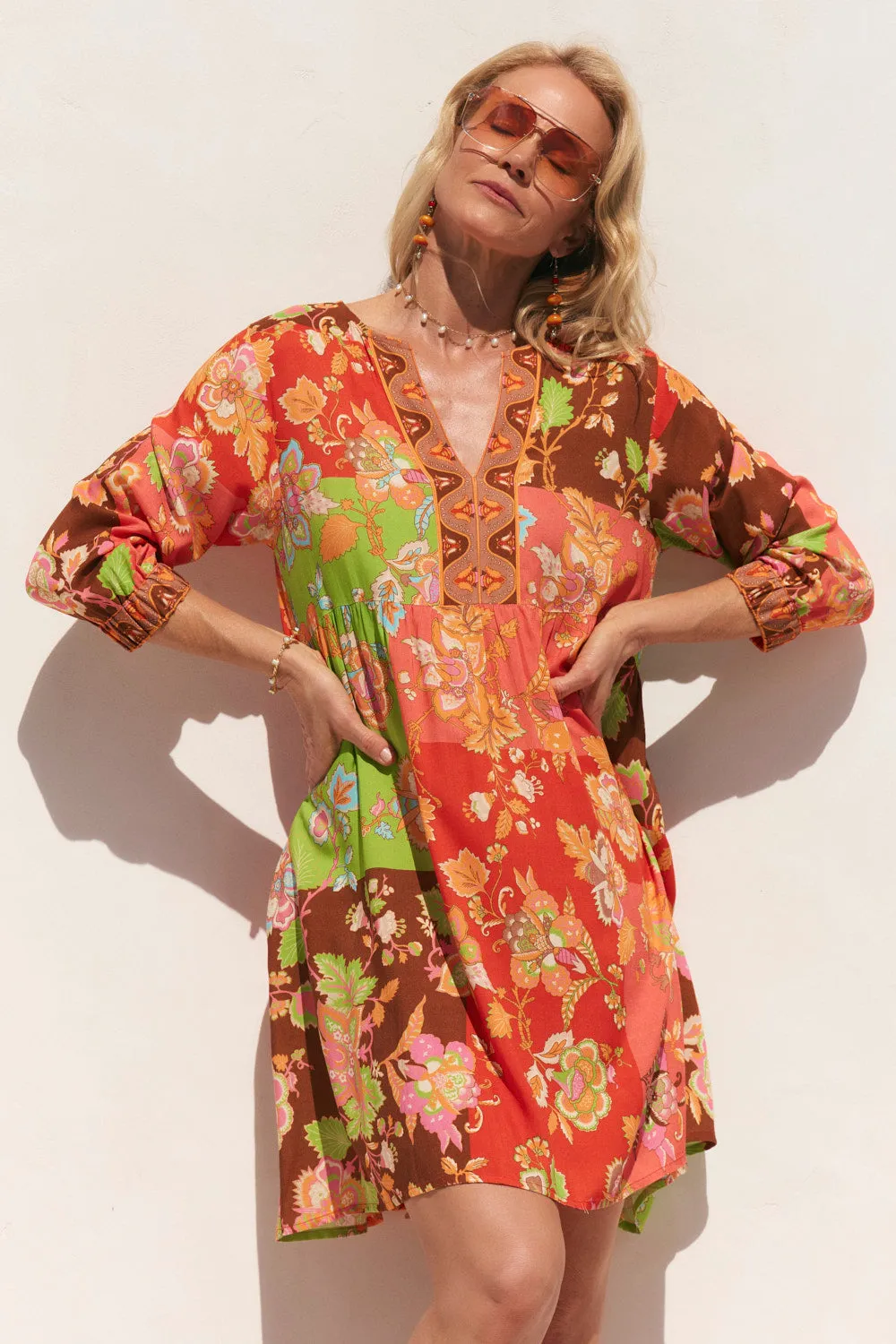 Scout Tiered Dress in Petra City Casual Elegant Piece