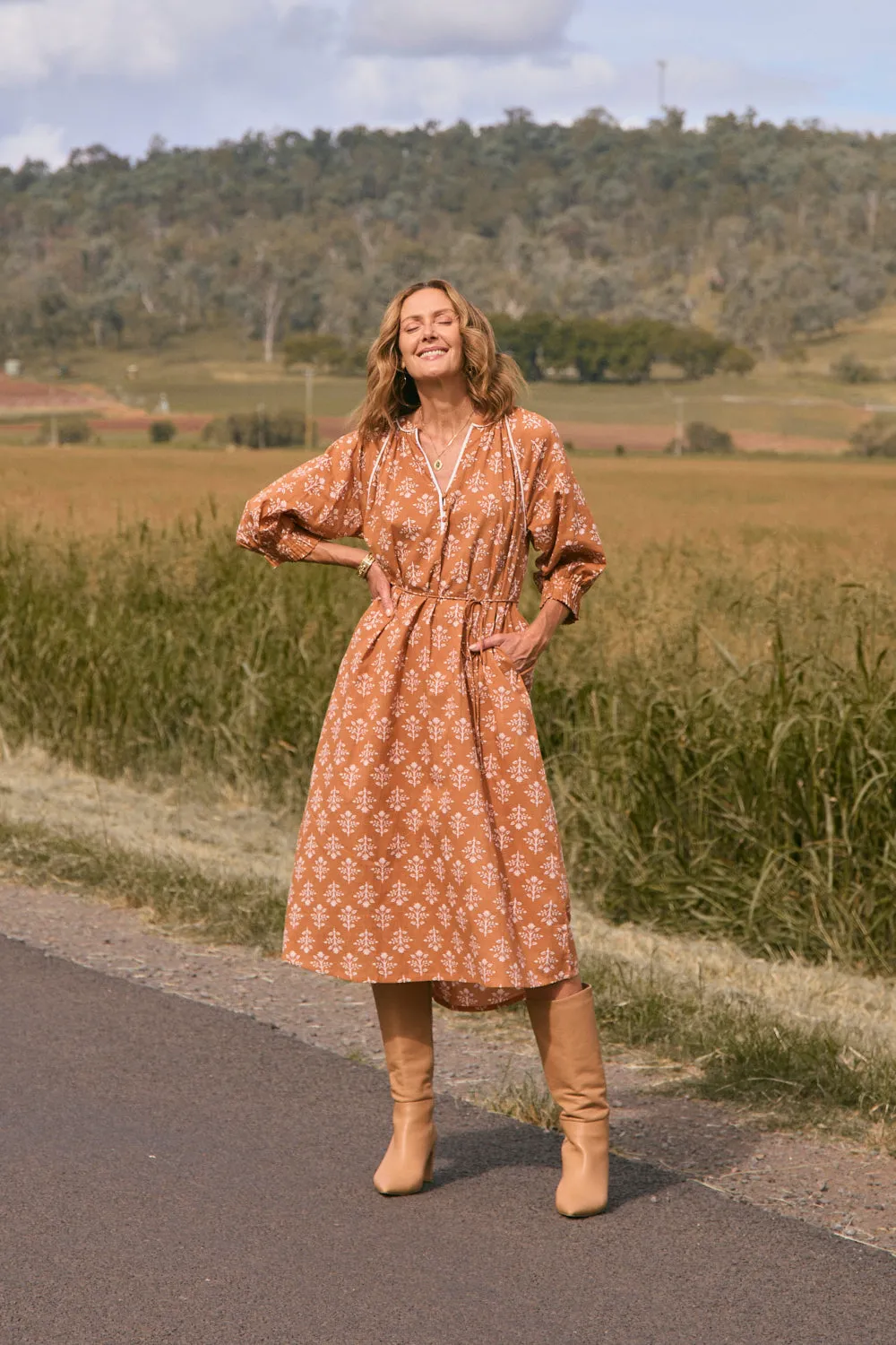 Robin Tunic Dress in Millefiori Picture Perfect