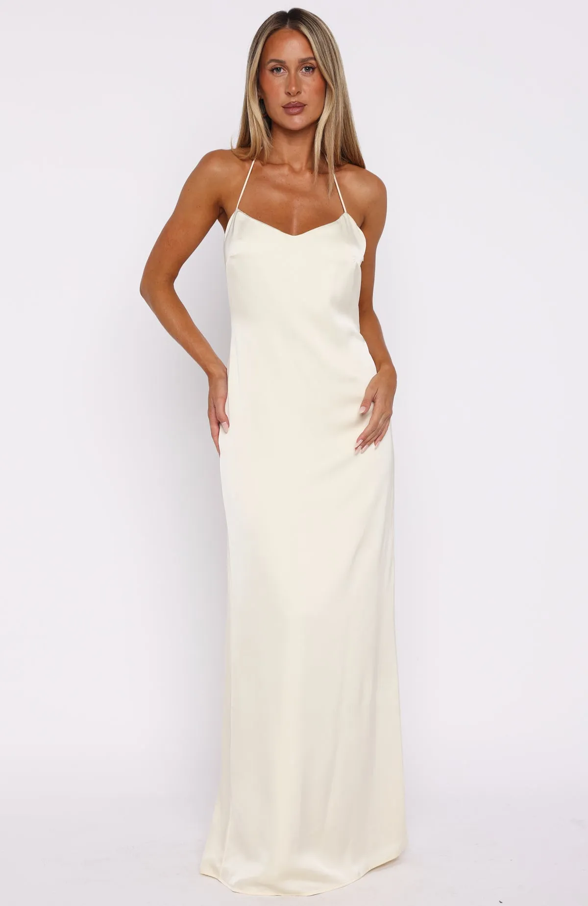 Amore Maxi Dress Lemon Comfy Style