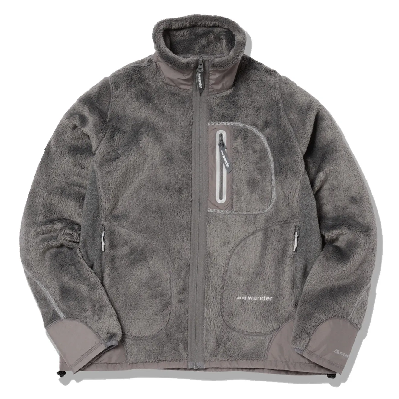 Cool Weather And Wander High Loft Fleece Jacket Dark Gray
