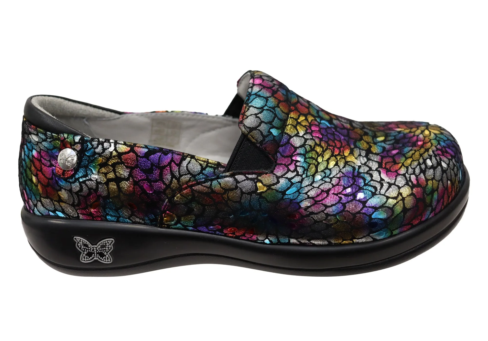 Style Daily Flower Path Alegria Keli Minnow Rainbow Womens Comfortable Leather Shoes