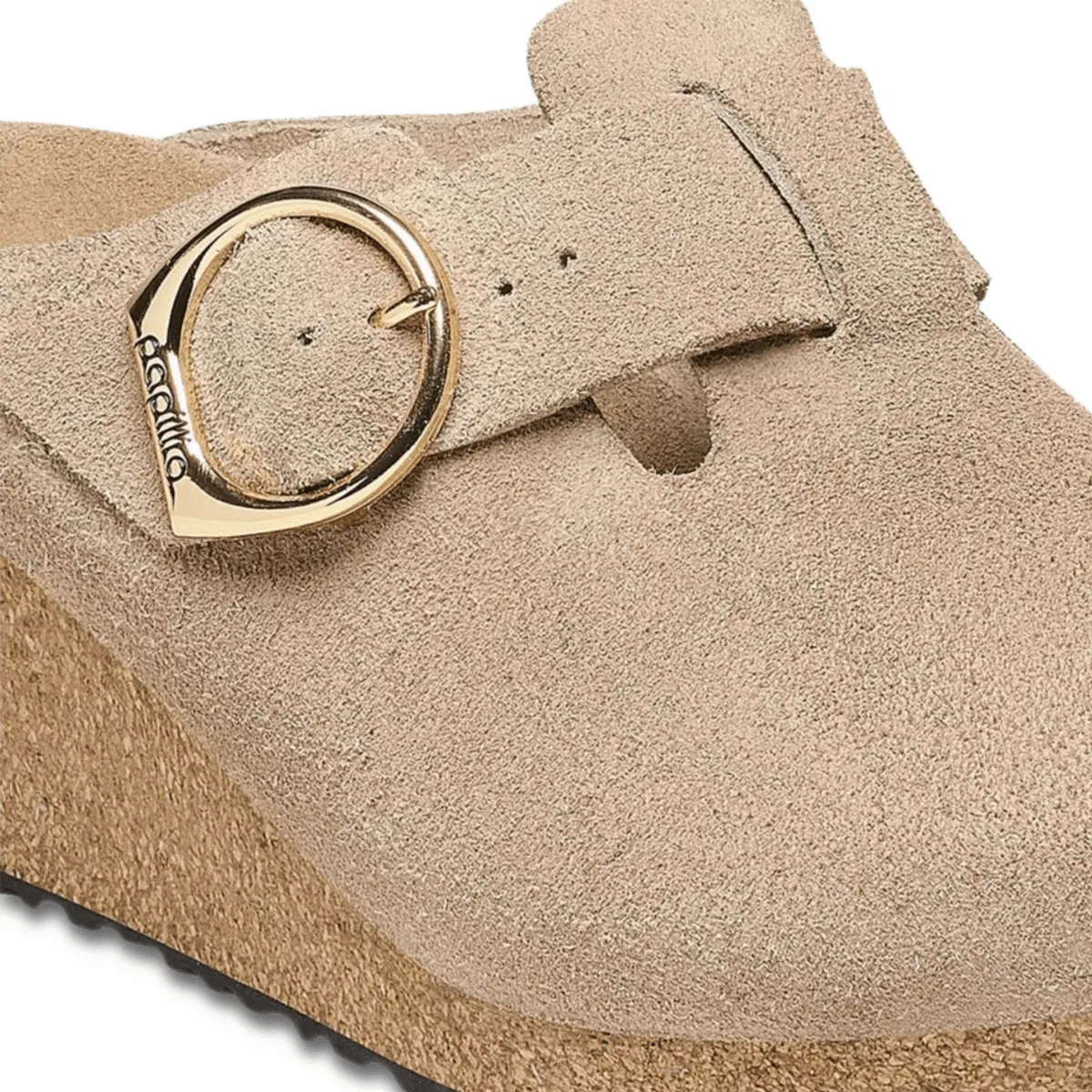 Birkenstock Women's Fanny Warm Sand Suede Leather Lined interior Senior Wear