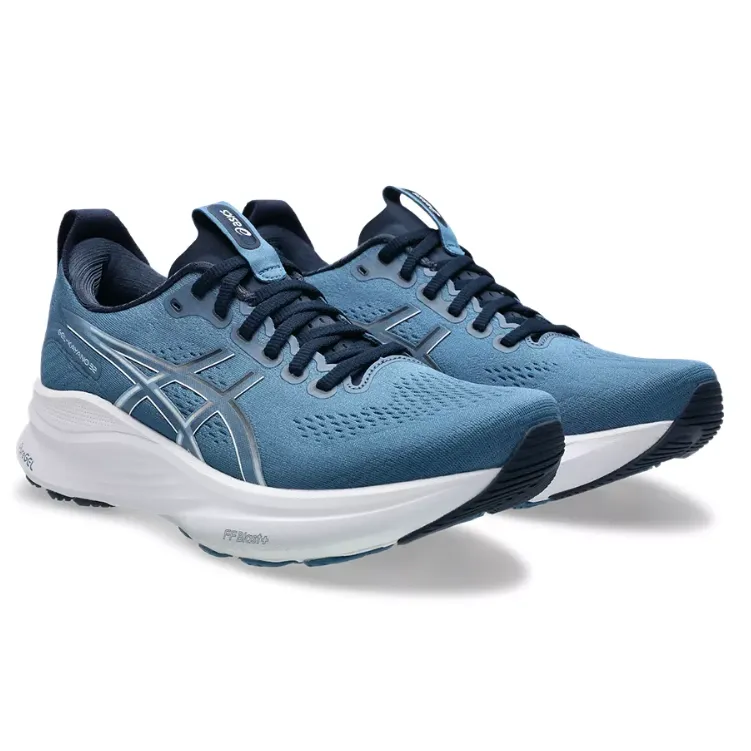Asics Mens Trainer Gel Kayano 32 Winter Sea/Midnight trendy running shoes yellow running shoes