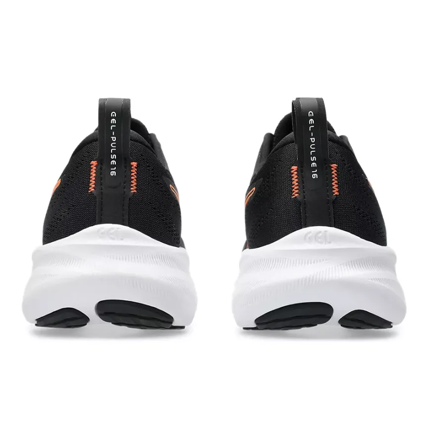 Asics Mens Trainer Gel-Pulse 16 Black/Nova Orange group running shoe function running in a cave area shoes