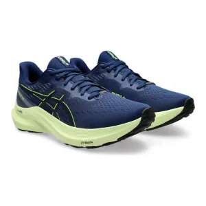 school runs Asics Mens Trainer GT-2000 12 GTX Blue Expanse/Safety Yellow