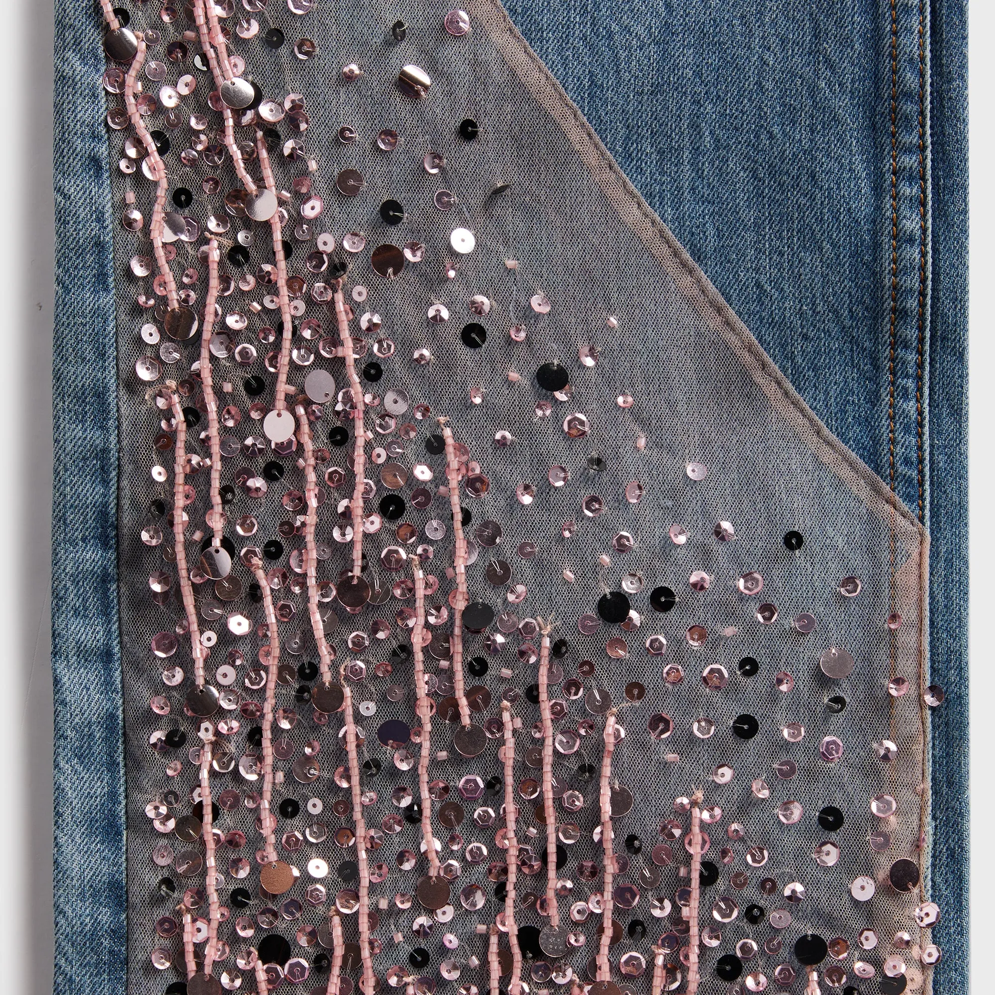 Effortless casual Asta Resort Helena Hand Beaded Jean - Bon Bon Pink