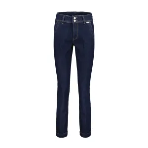 Lightweight Morning Stroll Durable Red Button Womens Jeans Diana Dark Blue