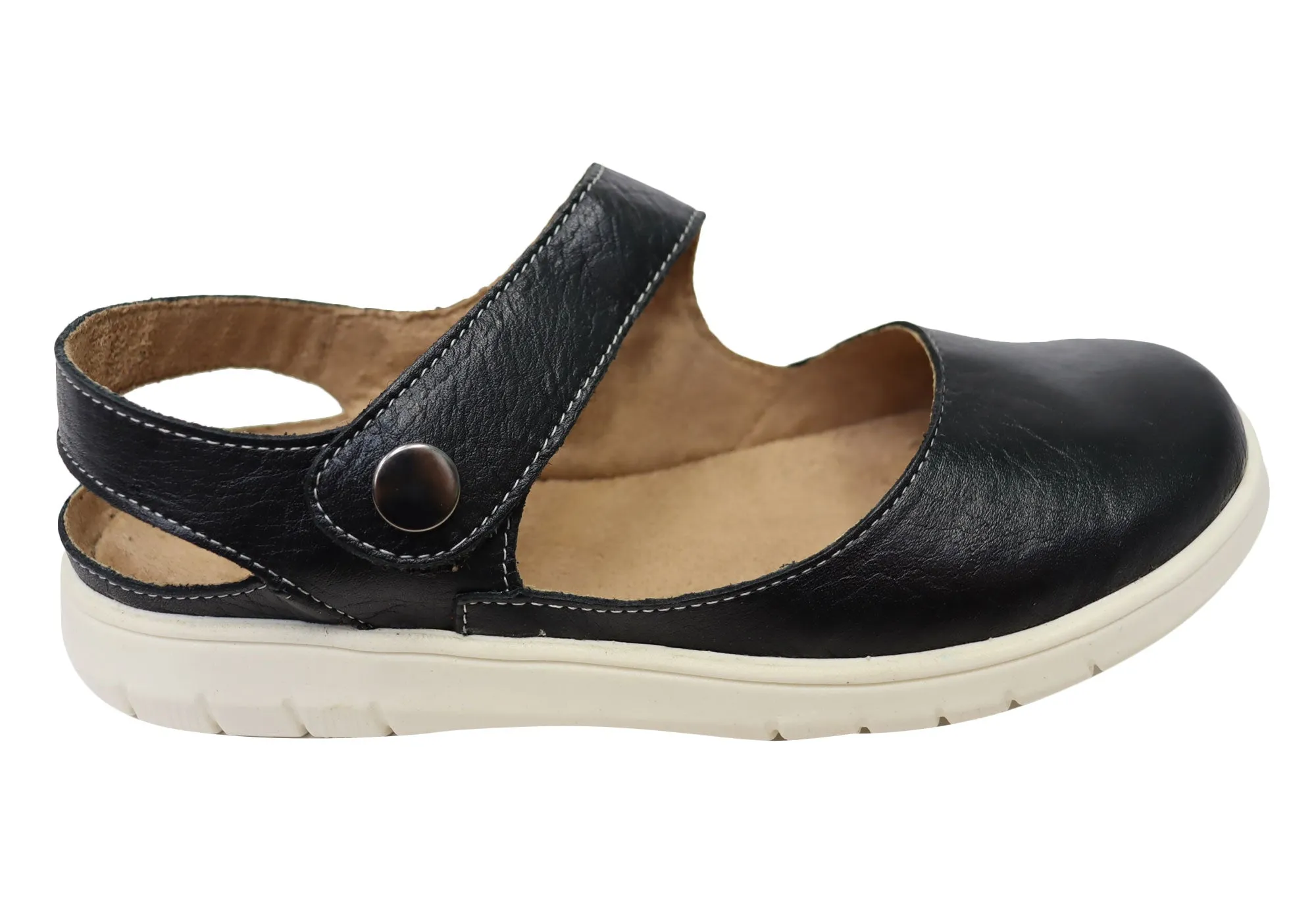 Balatore Claire Womens Comfortable Brazilian Leather Shoes Seamless Internal Structure