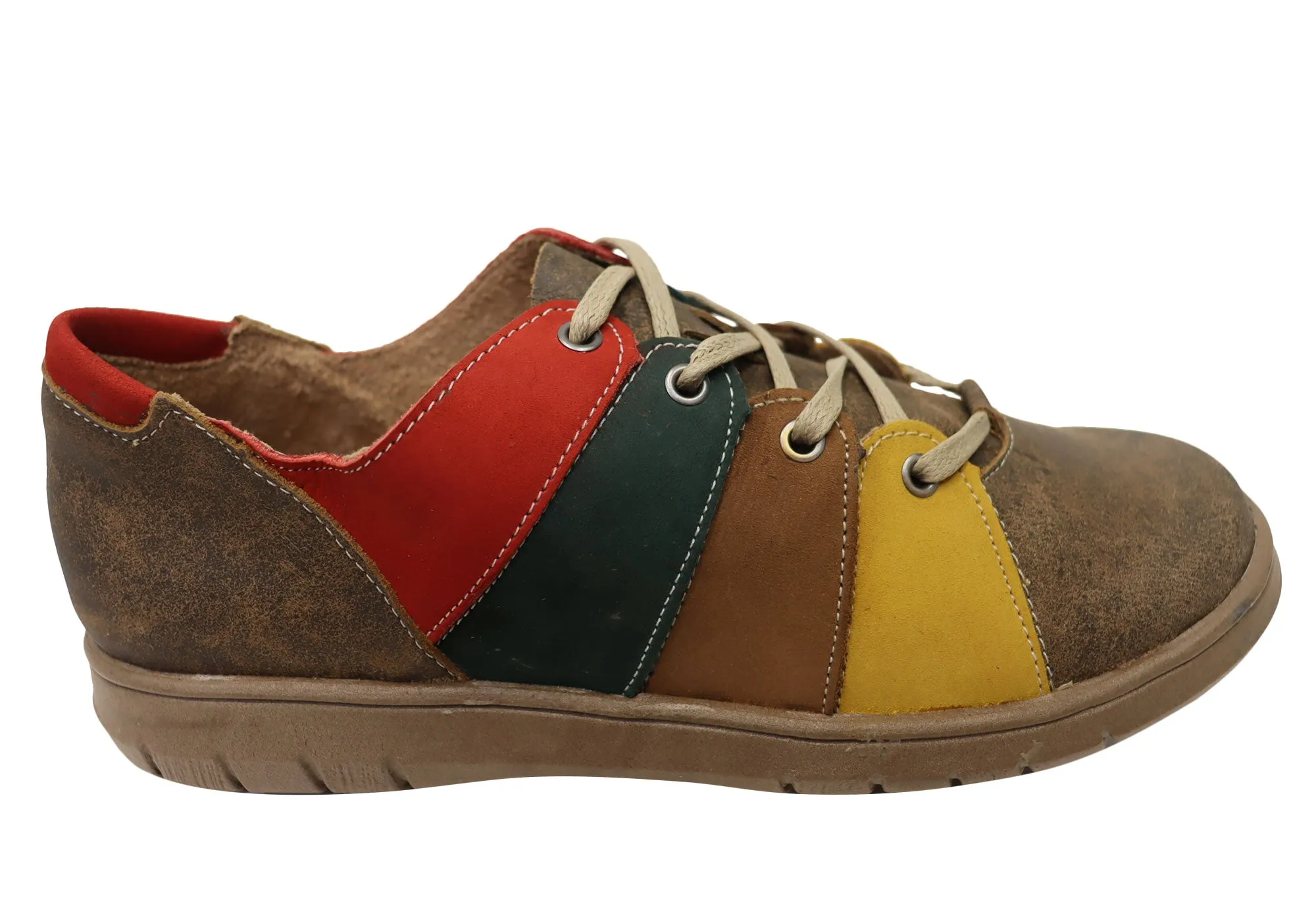 Balatore Meredith Womens Comfortable Leather Shoes Made In Brazil Smooth Lines