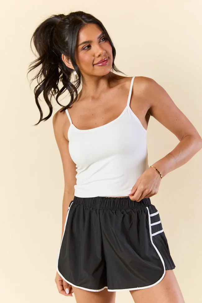 Fashionable Look Diamond Soul Ballet Bliss White Soft Knit Jersey Camisole