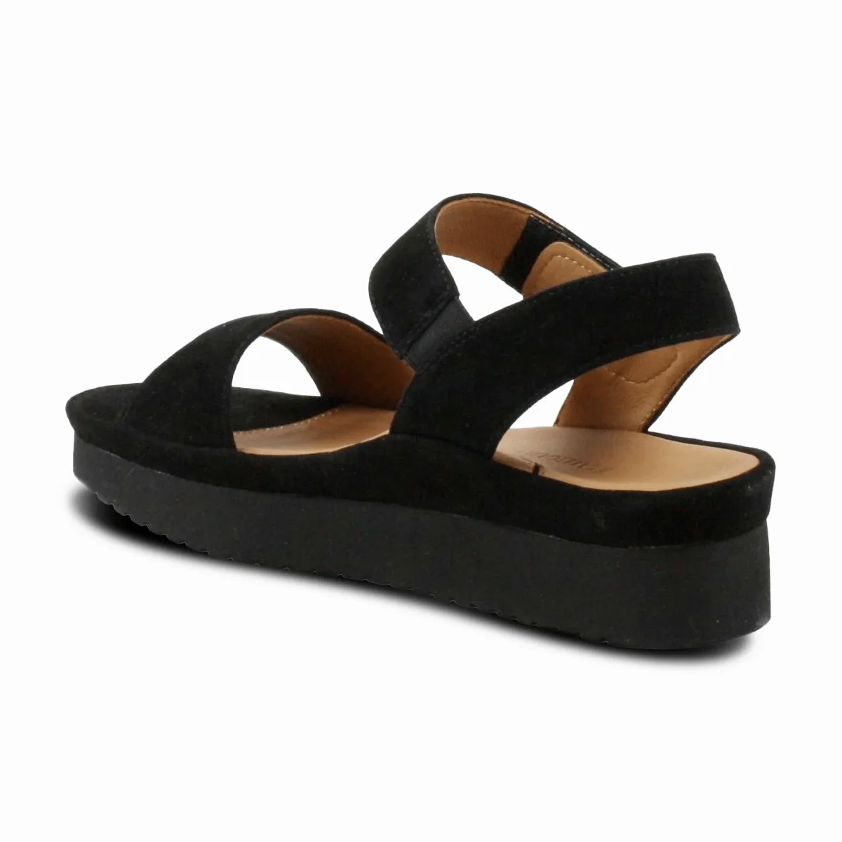 L'Amour Des Pieds Women's Abrilla Black Suede Planet Hike Noon Walk