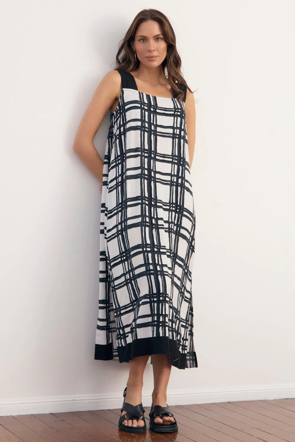 Bec Sundress in Check It Out Back Detail Elegant Detail