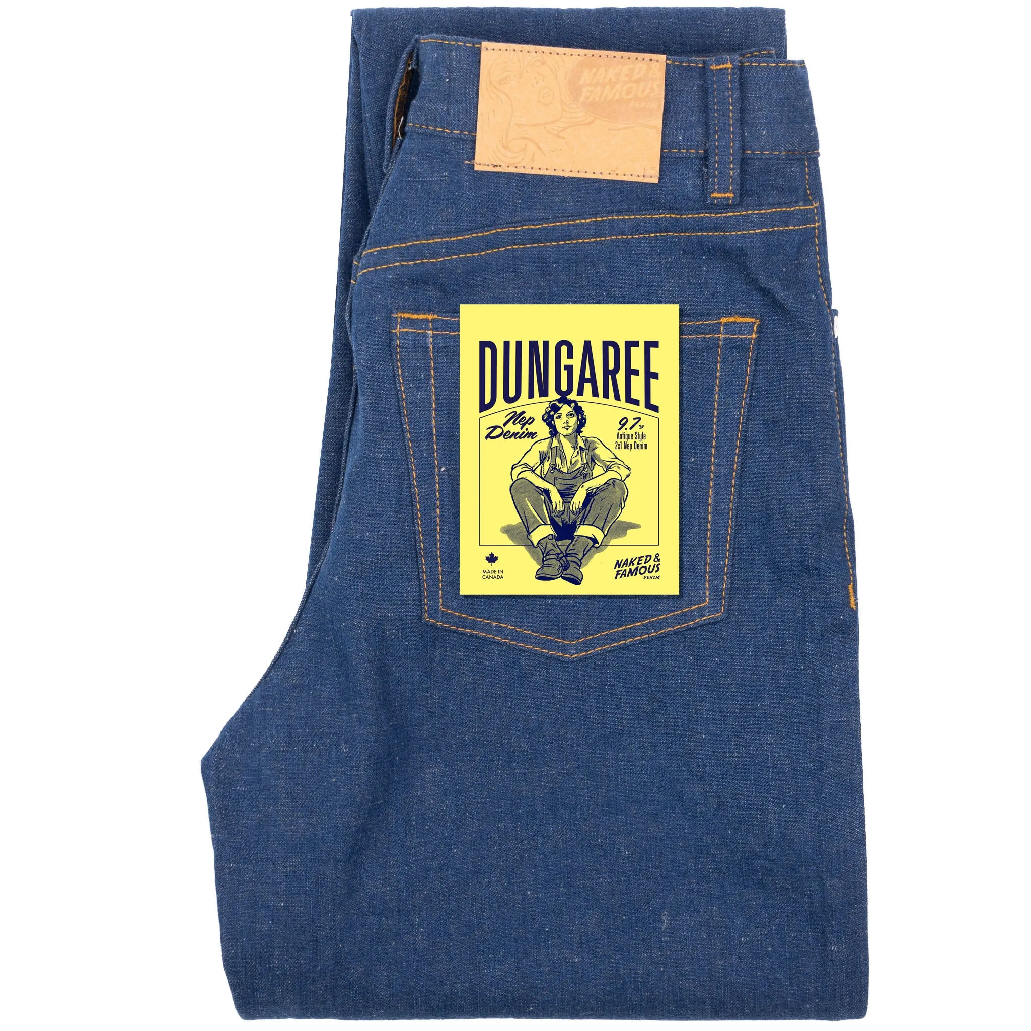 Bestie - 2x1 Dungaree Nep Denim - Mid Indigo Casual Look