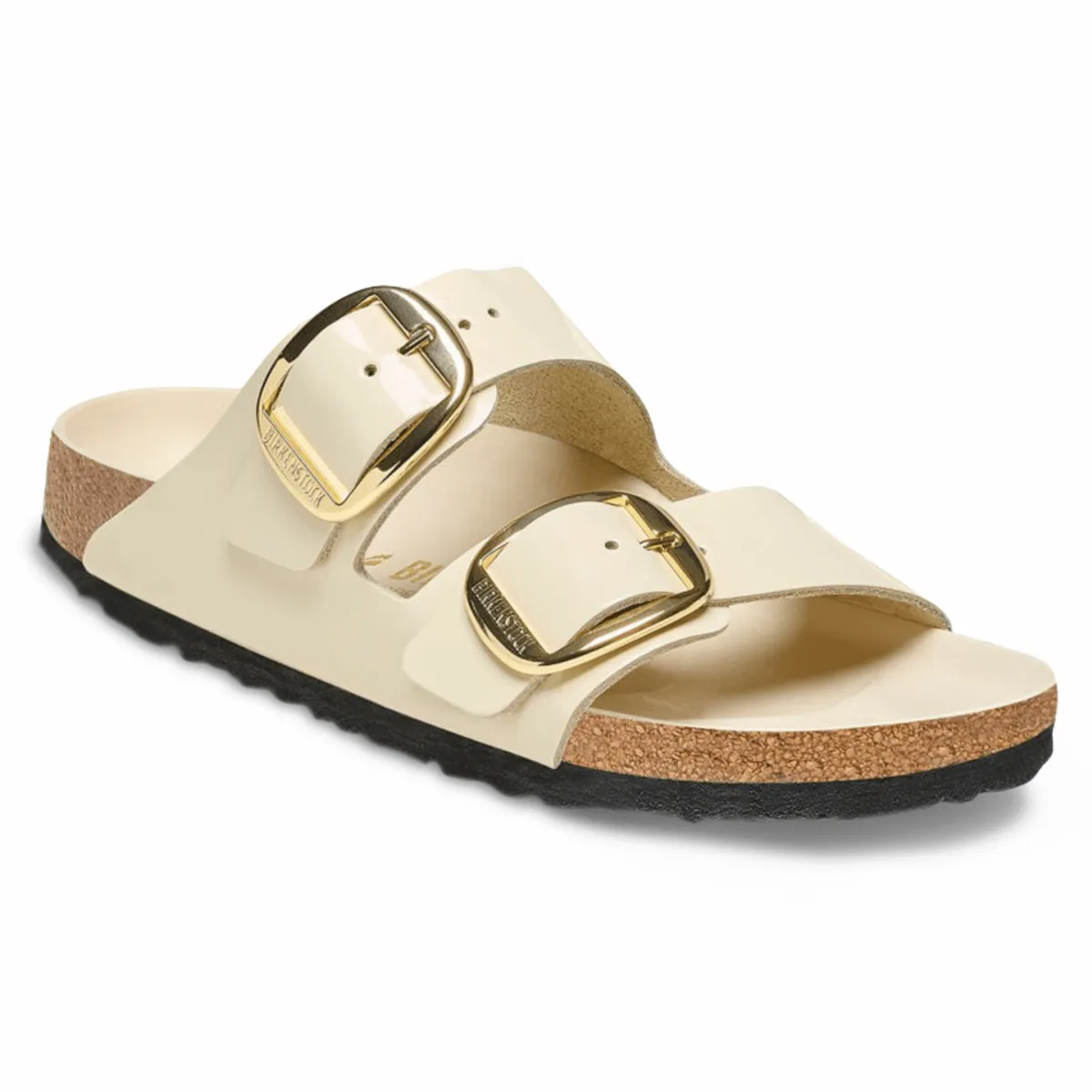 Lightweight Design Basic Wear Birkenstock Women's Arizona Big Buckle High Shine Ecru Leather