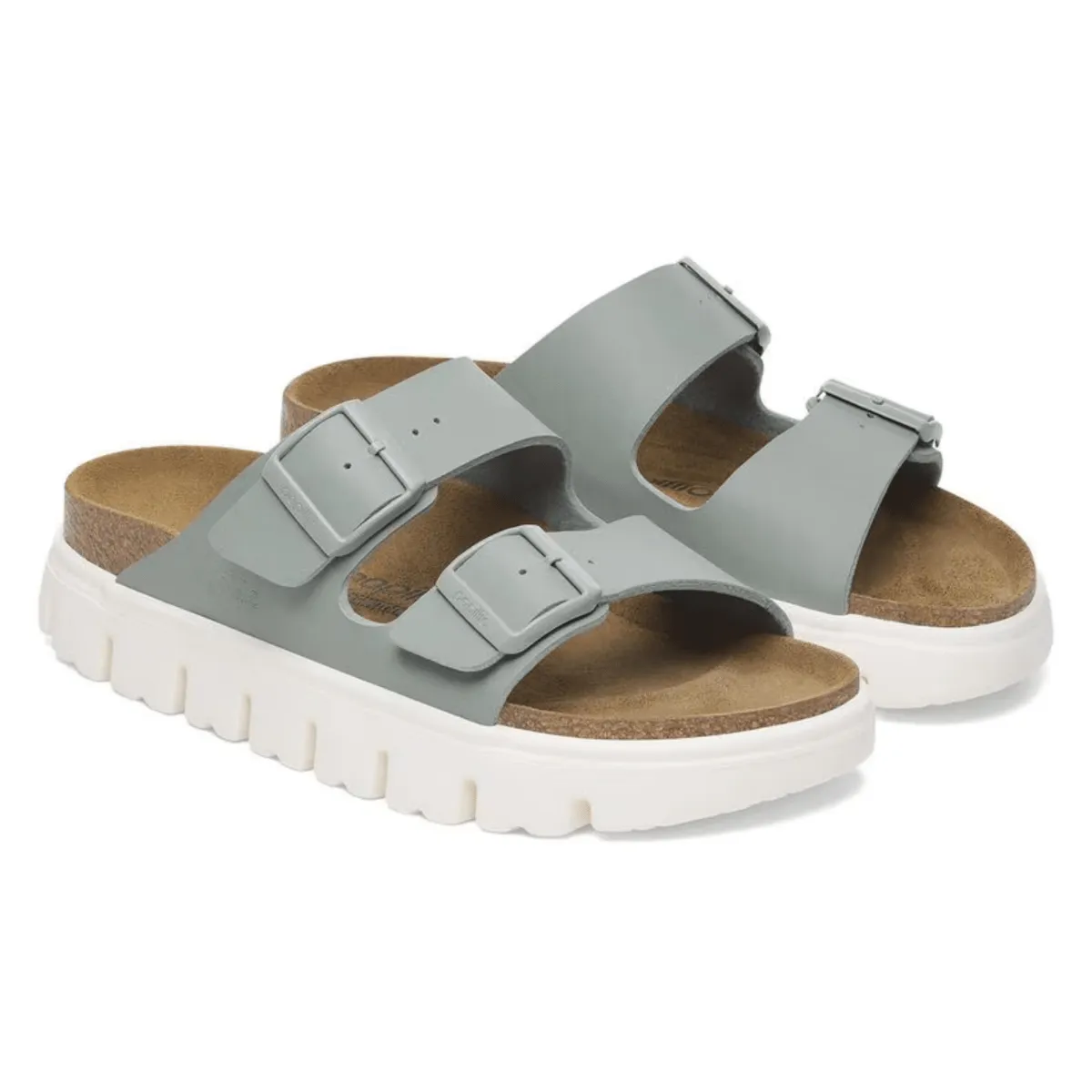 Street Day Birkenstock Women's Arizona Chunky Birko-Flor Pure Sage