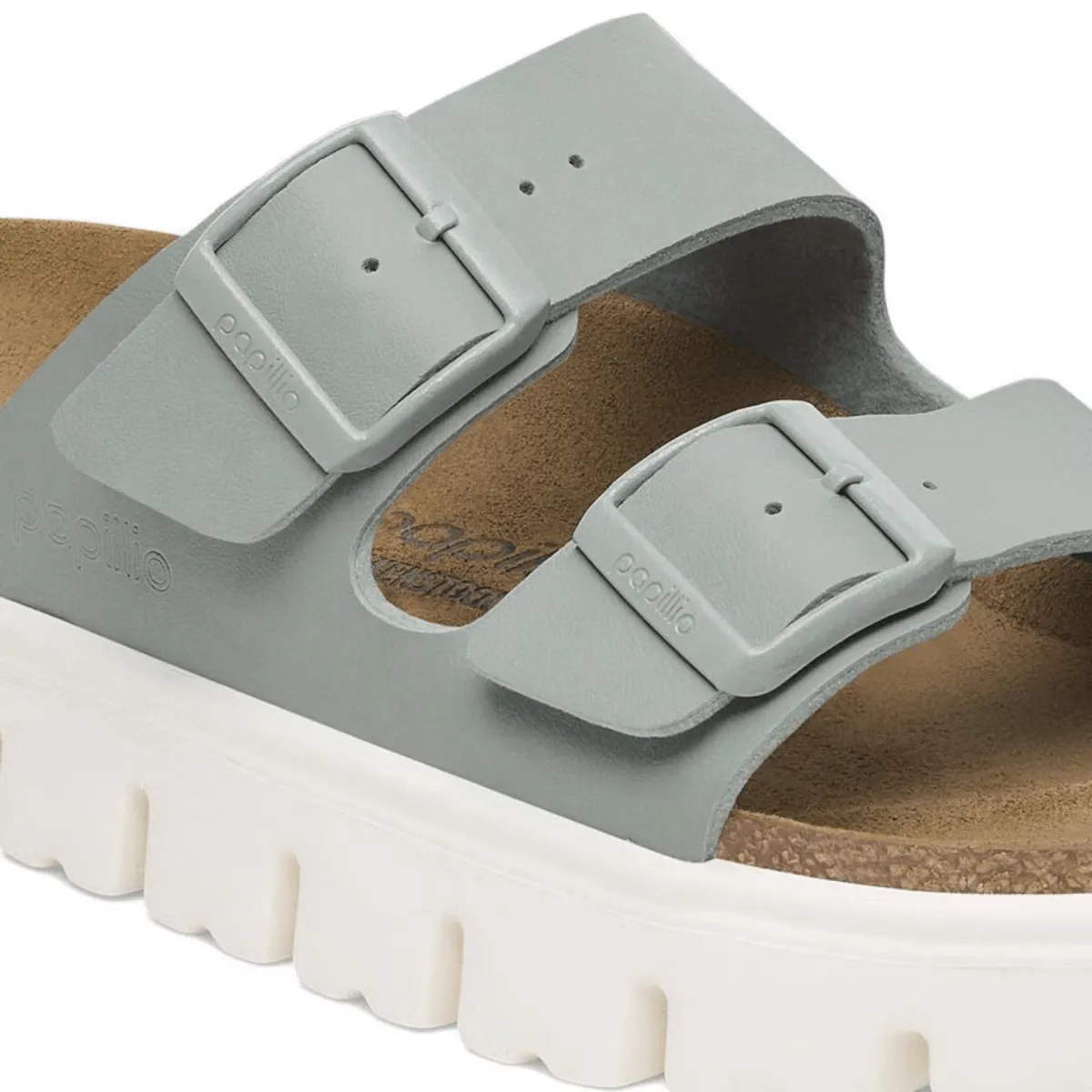Comfortable Walk Slip Friendly Birkenstock Women's Arizona Chunky Birko-Flor Pure Sage