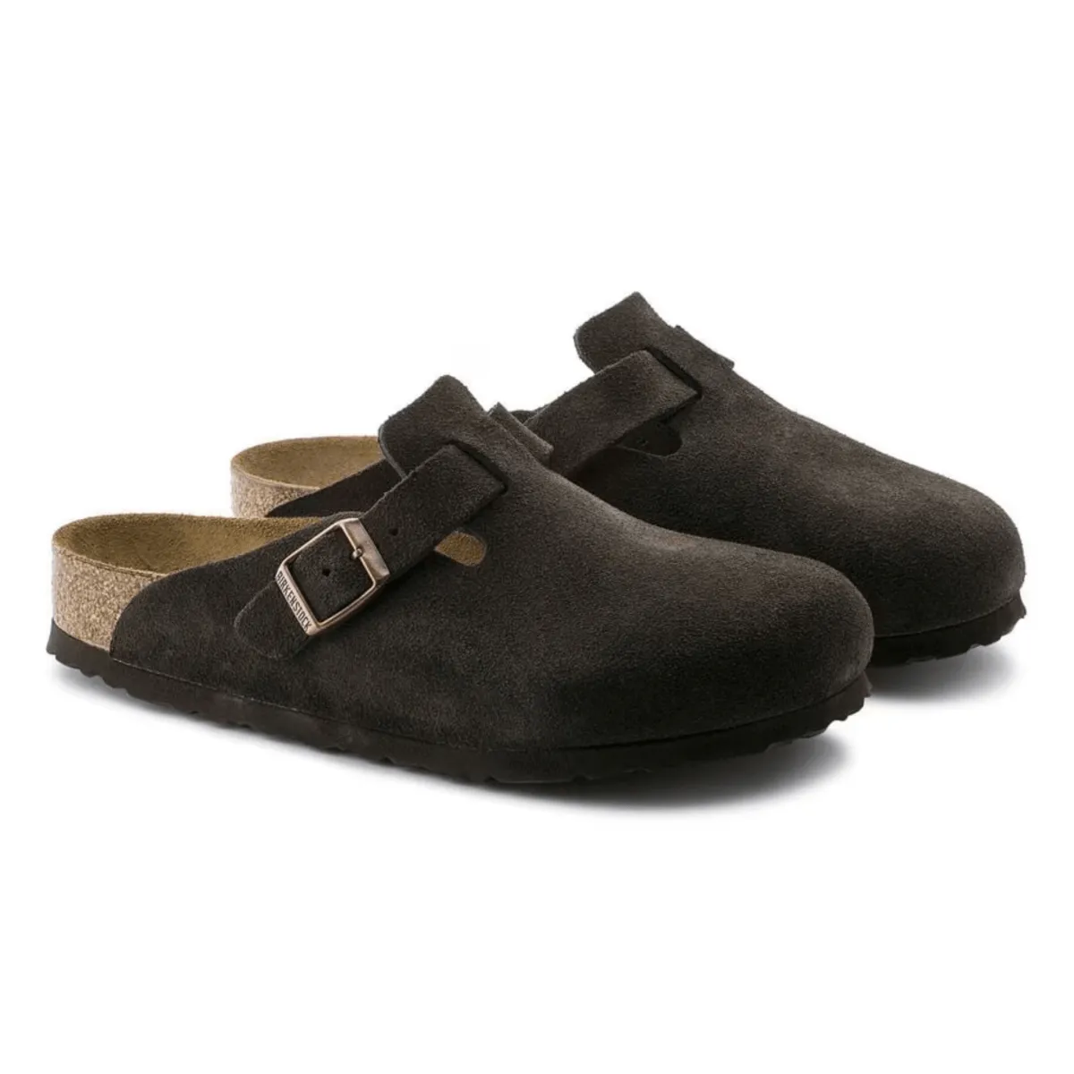 Birkenstock Women's Boston Soft Footbed Mocha Suede Urban Pulse Dribble Hike