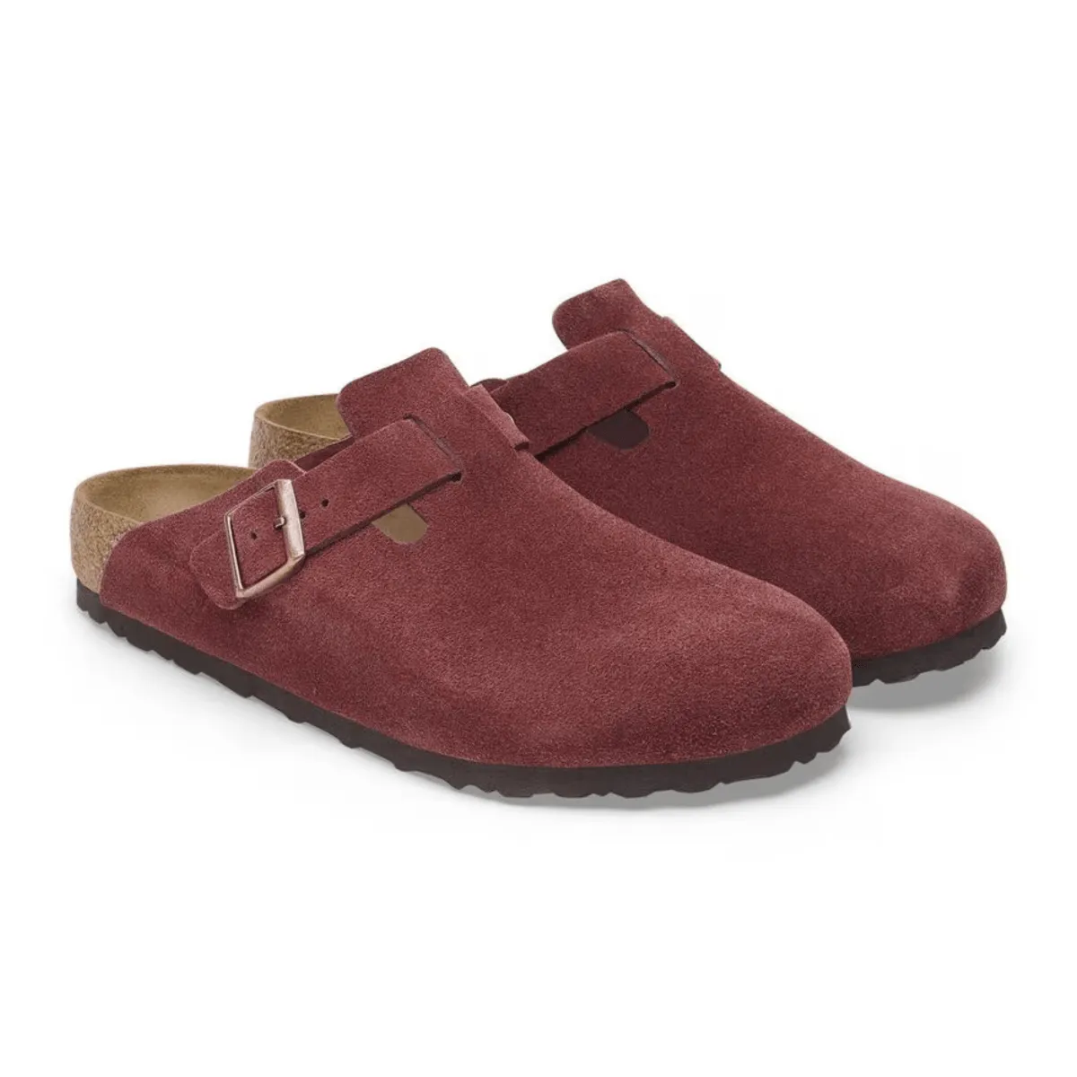 Birkenstock Women's Boston Zinfandel Suede Leather Cool Walk