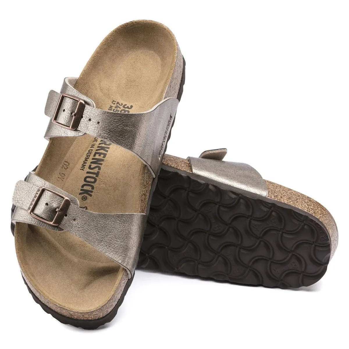 Sock Liner Fit Natural Fiber Textiles Birkenstock Women's Sydney Graceful Taupe Birko-Flor