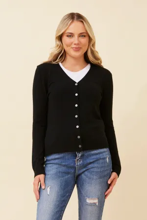 SHONTAY SOLID KNIT CARDIGAN Everyday Layer Style