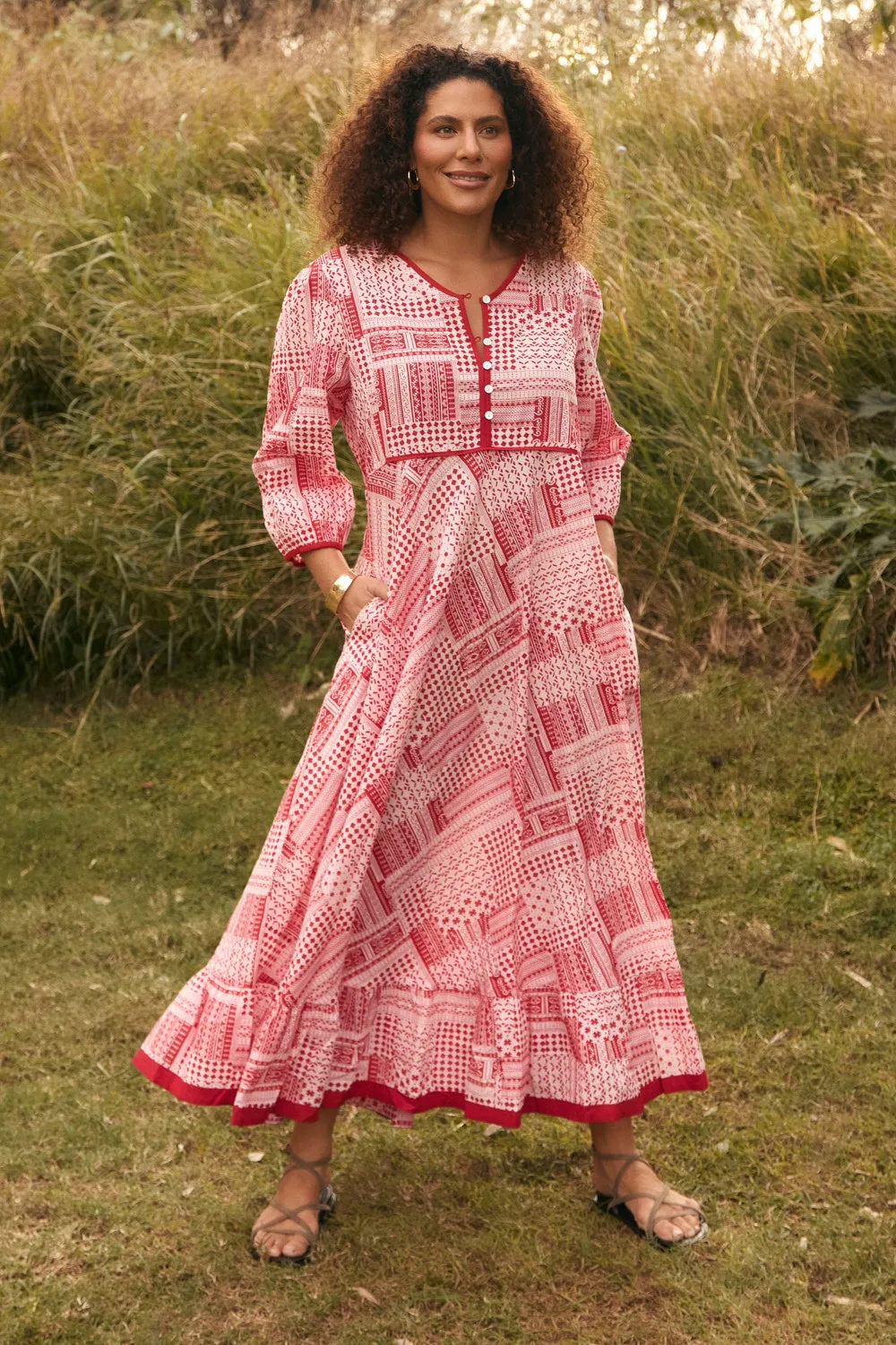 Bonnie Umbrella Dress in Sienna All Fitwear Outfit Boost