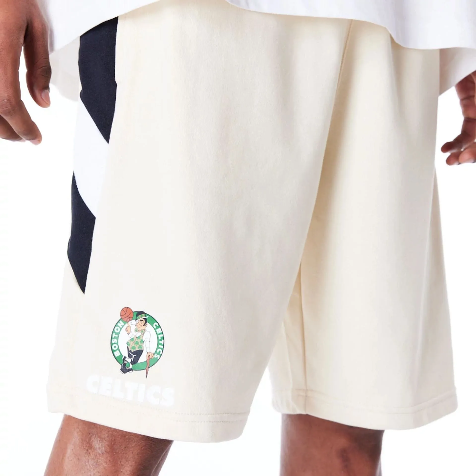 Boston Celtics NBA Panel Stone Oversized Shorts Sandals Comfort Stretch